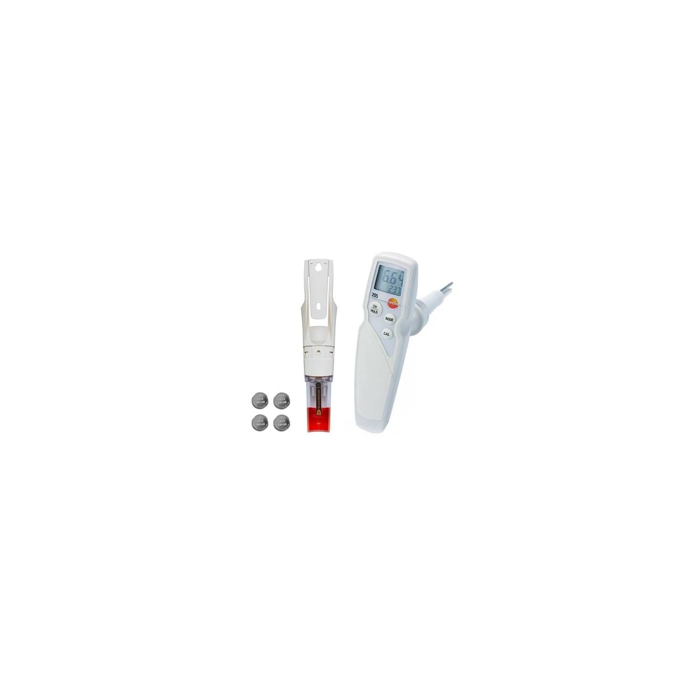 testo 205 - pH/temperature measuring instrument for semi-solid media